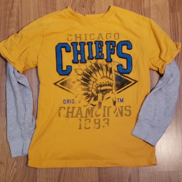 Chicago Chiefs layered shirt size medium 10/12 - Picture 1 of 3